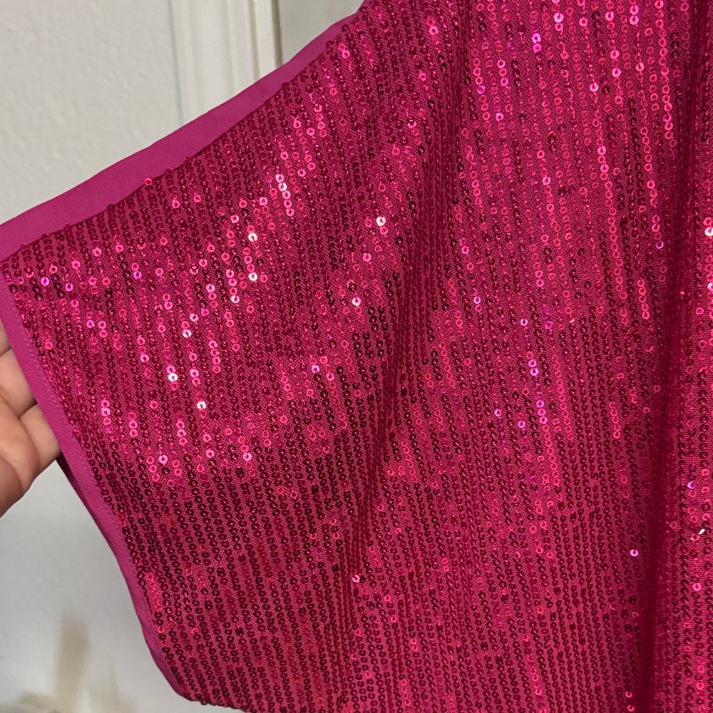 NWT Savanna Jane Pink Sequin Women's Top - Picture 4 of 7